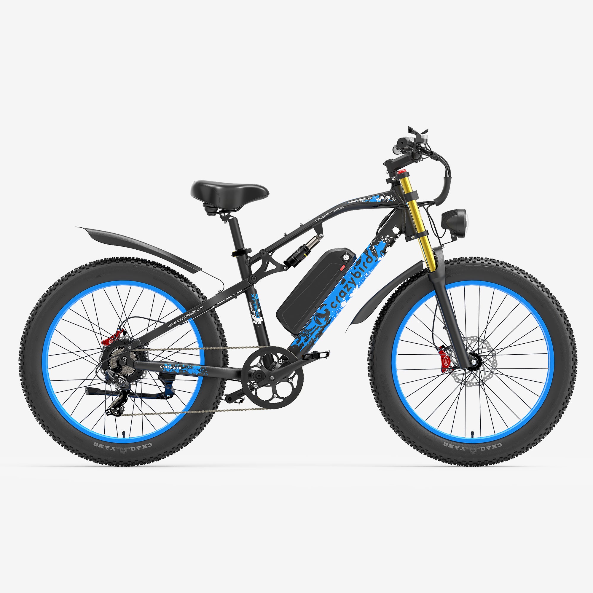 Crazybird XF900 Ebike fat tire, Shimano speed Shimano