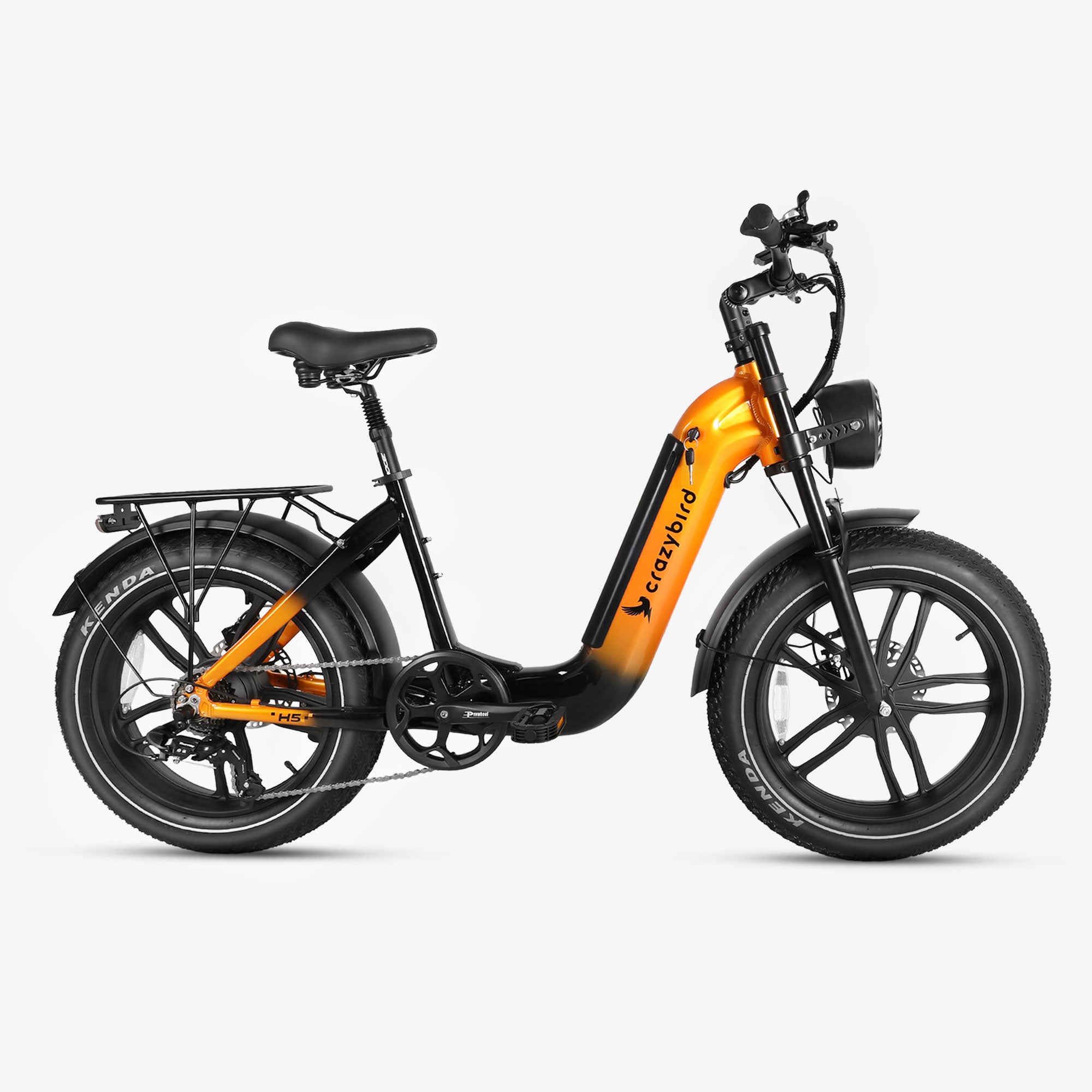 Crazybird H5 Fat tire Electric Bike - 48V 14Ah Long Range Battery
